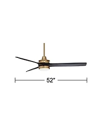 Casa Vieja 52" Windspun 3-Blade Led Indoor Ceiling Fan with Remote Control