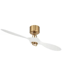 Casa Vieja 56" Longbow Brass Indoor/Outdoor Ceiling Fan