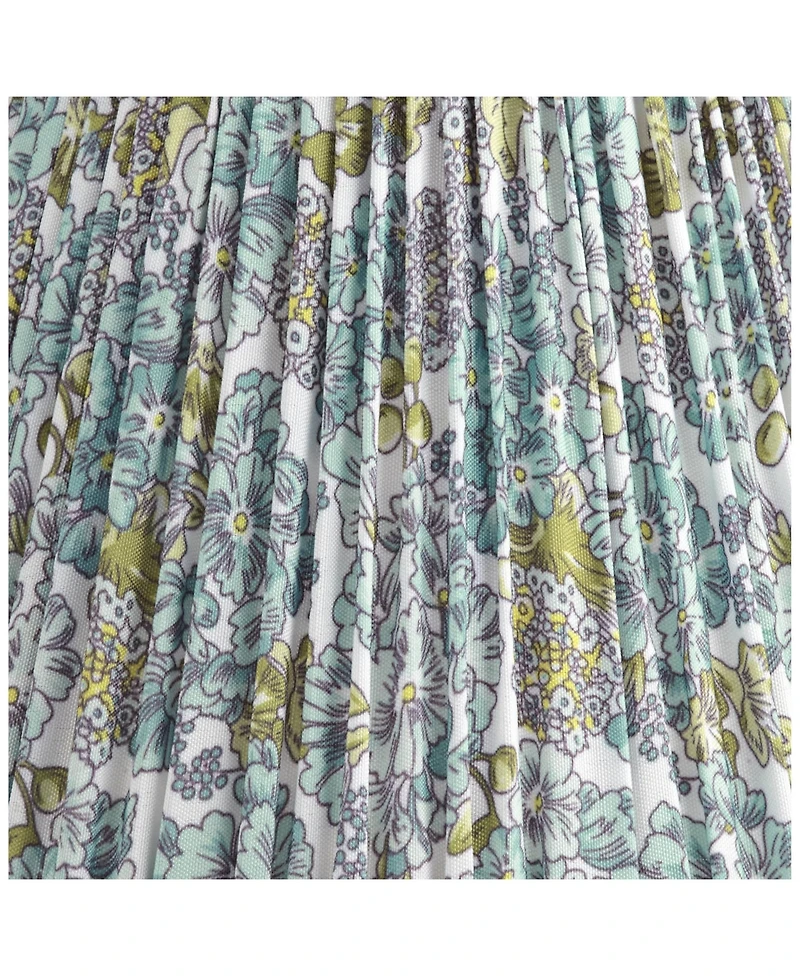 Springcrest 3 1/2" Top x " Bottom x 5" High x 5" Slant Print Lamp Shade Replacement Set of Pleated Clip On Candelabra