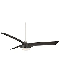 Casa Vieja 60" Artistry Brushed Nickel Led Damp Ceiling Fan