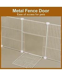 Aronkl Portable Animal Playpen Transparent Plastic Diy Indoor Outdoor for Guinea Pigs Bunny Ferrets