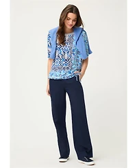 Olsen Women's Panneaux Tile Print T-Shirt