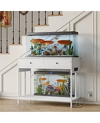 gaomon 40 Gallon Double Aquarium/Reptile Tank Stand with Outlets