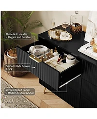 gaomon Fluted 6 Dresser Drawers for Bedroom