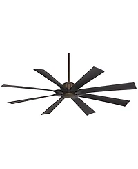 Possini Euro Design 70" Defender Modern Industrial Indoor Outdoor Ceiling Fan Remote