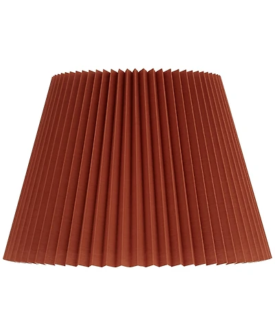 Springcrest 9" Top x 14 1/2" Bottom x 10" High x 10" Slant Lamp Shade Replacement Wide Pleated Spider Harp Finial