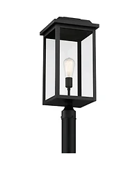 John Timberland Eastcrest Modern Outdoor Post Light Textured 22 1/2" Clear Glass Panels for Exterior Barn Deck House Porch Yard Patio Outside