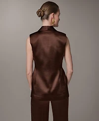 Donna Karan New York Women's Notch Collar Vest