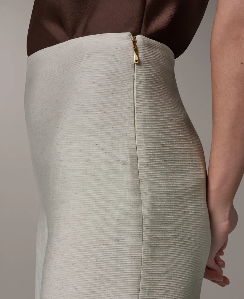 Donna Karan New York Women's Mid-Rise Wide-Leg Pants