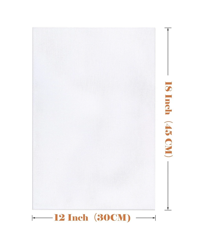 Gnuadz 6 pieces Aida Cloth Cross Stitch Fabric Embroidery Needlework Diy Craft 14 Count