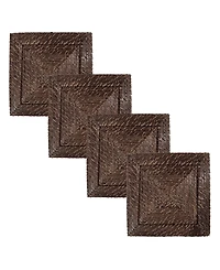 American Atelier 13" Square Charger Plates, Set of 4