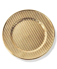American Atelier 13" Aubrey Electroplated Charger Plates, Set of 4