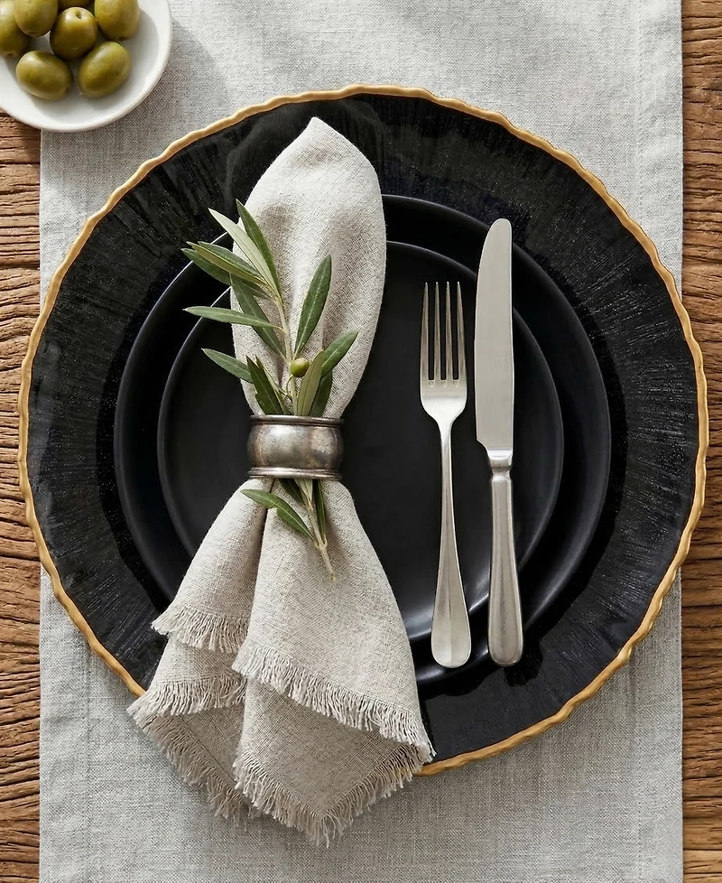 American Atelier Serveware Centro Glass Charger Plate