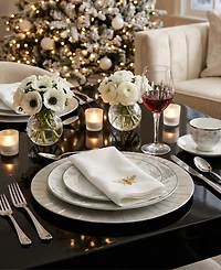 American Atelier Burst Charger Plate 12 Piece Dinnerware Set, Service for 12