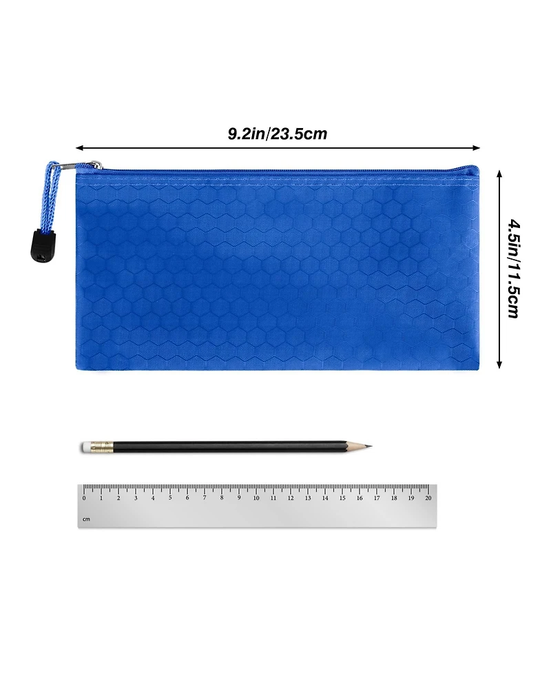 Gnuadz 24pcs Pencil Pouch Bulk Zipper Pouches Case Waterproof Bags Office Travel Stationery
