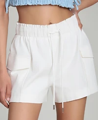 Avec Les Filles Women's Mid-Rise Cargo Shorts