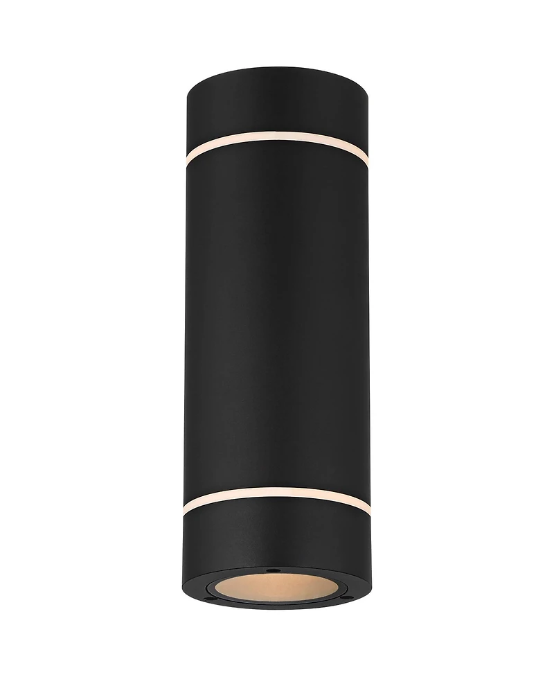 Possini Euro Design Wynnsboro 12" High Modern Outdoor Wall Light Fixture Mount Porch House Up and Down Led Bulb Aluminum