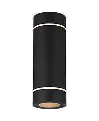 Possini Euro Design Wynnsboro 12" High Modern Outdoor Wall Light Fixture Mount Porch House Up and Down Led Bulb Aluminum