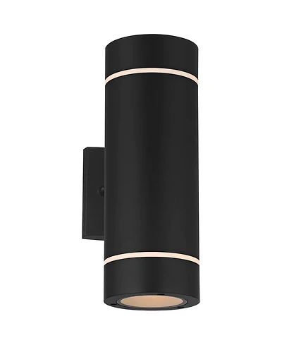Possini Euro Design Wynnsboro 12" High Modern Outdoor Wall Light Fixture Mount Porch House Up and Down Led Bulb Aluminum