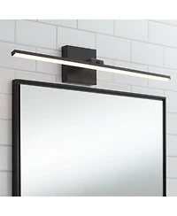 Possini Euro Design Lula 24" High Modern Bathroom Vanity Wall Lamp Light Fixture Mount Over The Sink Mirror Led Hardwired
