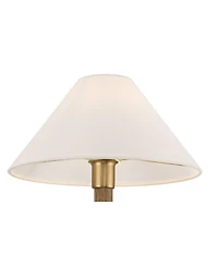 Possini Euro Design Possini Euro Conrad 11"H Brushed Champagne and Faux Wood Wall Sconce