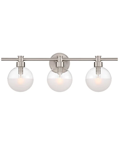 Possini Euro Design Possini Euro Leggio 27" Wide Brushed Nickel 3-Light Bath Light