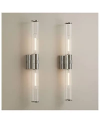 Possini Euro Design Possini Euro Adeline 24 1/4"W Polished Nickel Bath Light Set of 2
