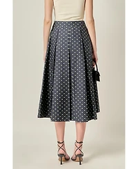 English Factory Women's Dot Midi Full Skirt