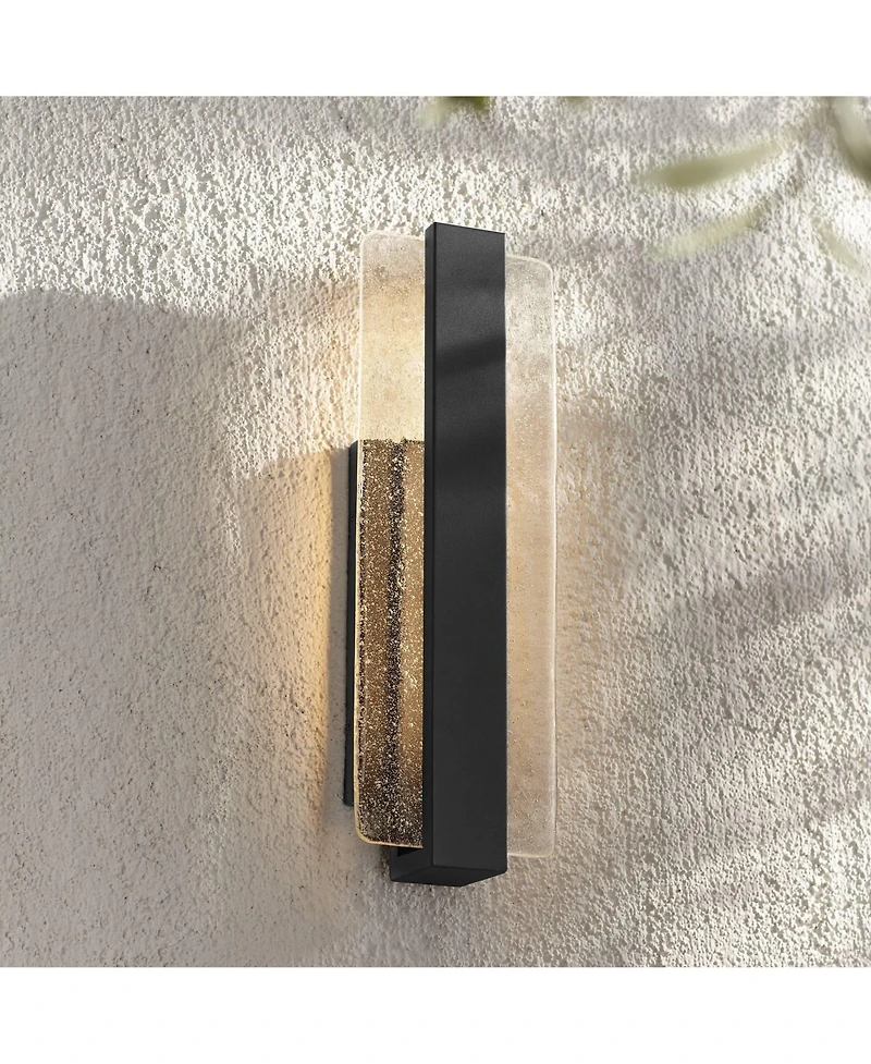 Possini Euro Design Cascadia 18" High Modern Outdoor Wall Light Fixture Mount Porch House Led Bulb