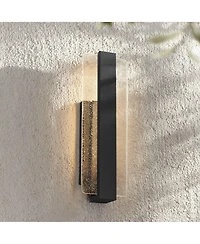 Possini Euro Design Cascadia 18" High Modern Outdoor Wall Light Fixture Mount Porch House Led Bulb
