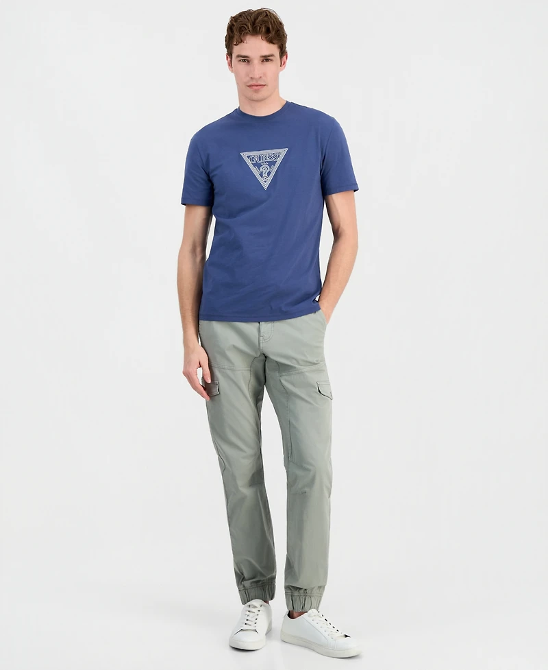 Guess Men's Mid Triangle Print T-Shirt