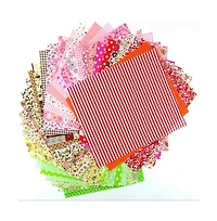 Gnuadz 60 4" X 4" Craft Fabric Squares Patchwork Dot Pattern Diy Sewing Quilting