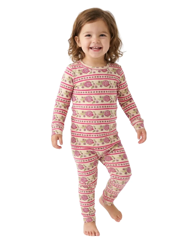 Motette Toddler Girls Pomegranate Soiree Pajama Set