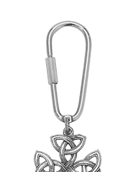 Symbols of Faith Silver Tone Celtic Trinity Key Chain