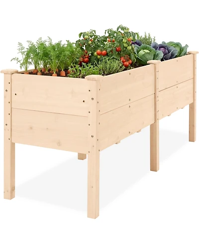 Best Choice Products Raised Garden Bed, Extra Deep Depth, Elevated Wood Planter Stand