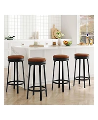 gaomon Dining Chair 4 Pcs Home Kitchen 360 Degrees Swivel Bar Stool Set Of 4 for Kitchen Dining Room