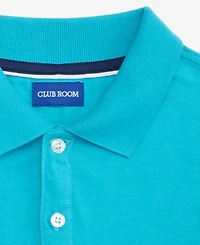 Club Room Men's Solid Jersey Polo with Pocket, Created for Macy's