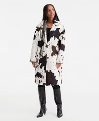 CoffeeShop Juniors' Long Single-Breasted Walker Coat