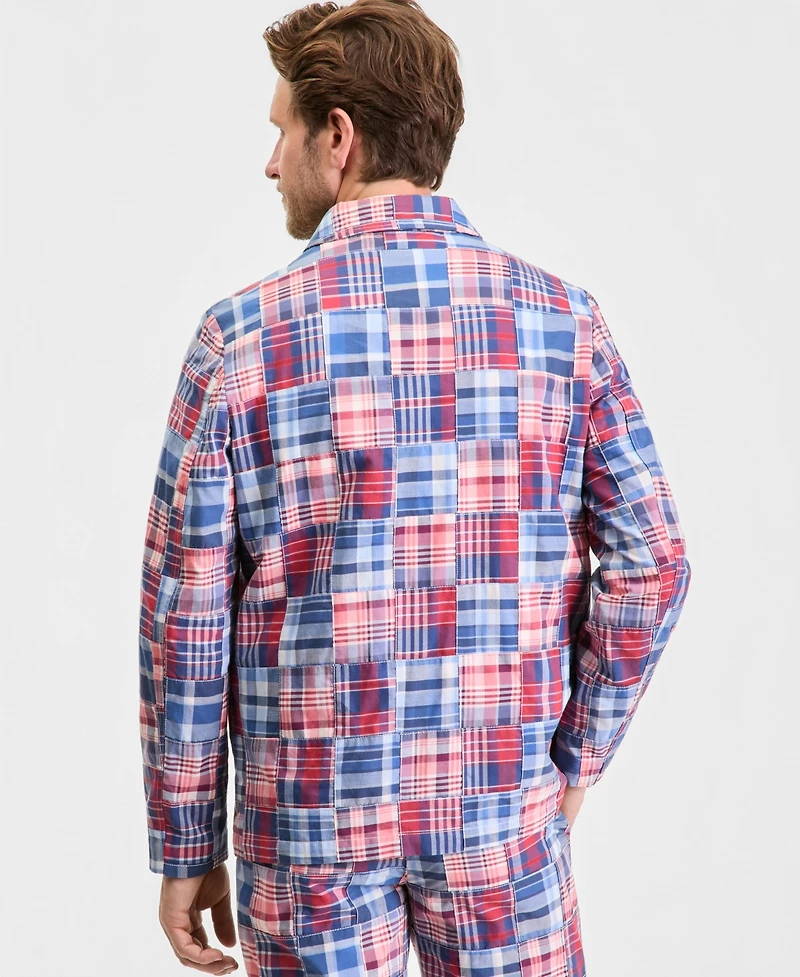 Club Room Men's Madras Shirt Jacket, Macy's Exclusive - Piece Block Plaid Yd
