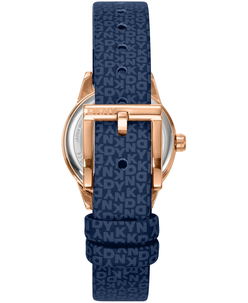 Dkny Women's Milanese Quartz Dark Blue Polyurethane Strap Watch 26mm