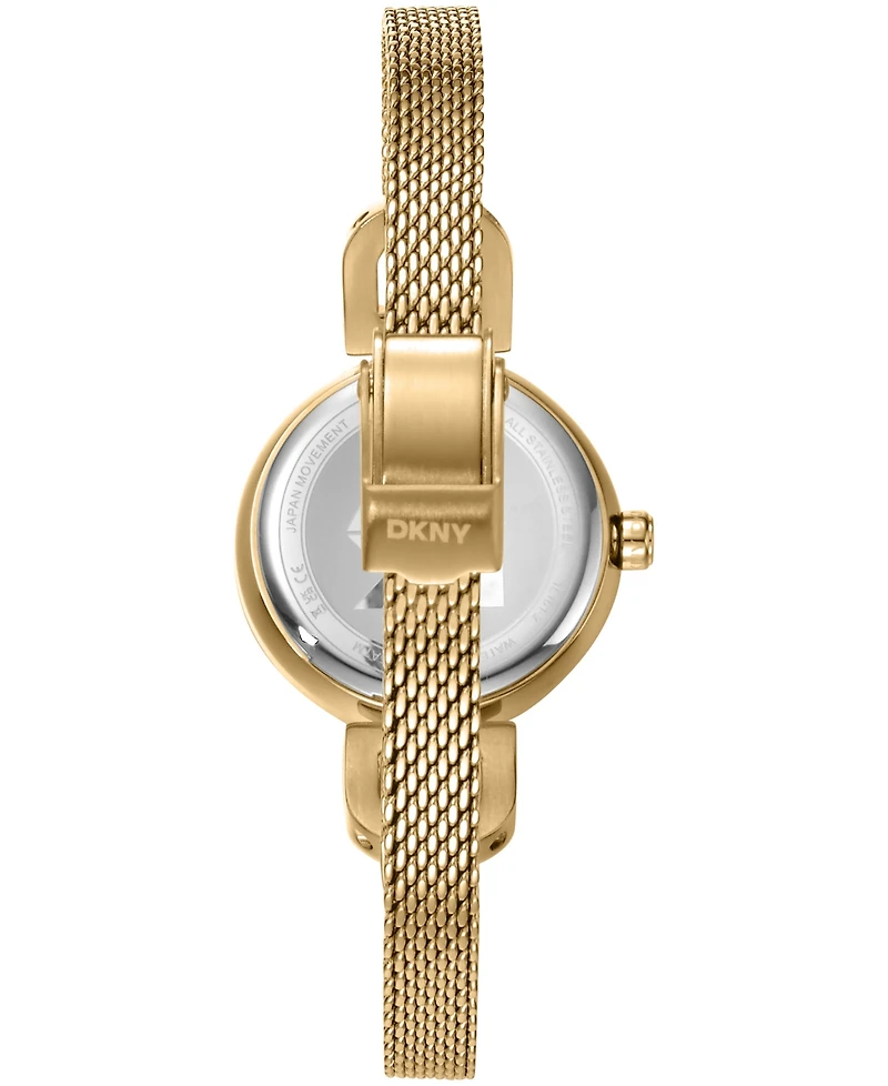 Dkny Women's Milanese Quartz Gold-Tone Stainless Steel Bracelet Watch 26mm