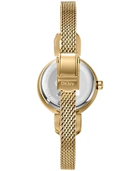 Dkny Women's Milanese Quartz Gold-Tone Stainless Steel Bracelet Watch 26mm