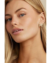 Untamed Petals Alicia Crystal Bow Studs