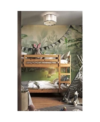 Barnes and Ivy Modern Swing Arm Wall Lamp Plug-In Light Fixture Woven Seagrass Drum Shade Bedroom Bedside Reading