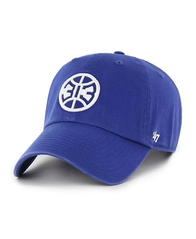 '47 Brand Men's Royal Detroit Pistons Alternate Core Logo Clean Up Adjustable Hat