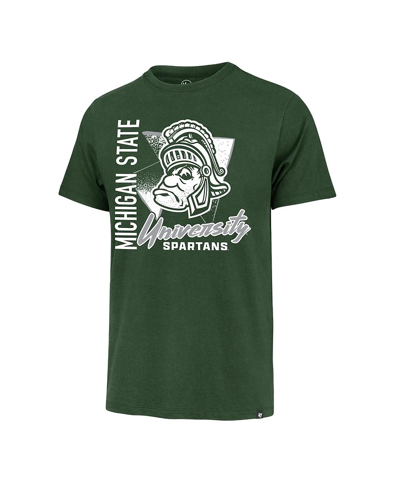 '47 Brand Men's Green Michigan State Spartans Side Arm Franklin T-Shirt