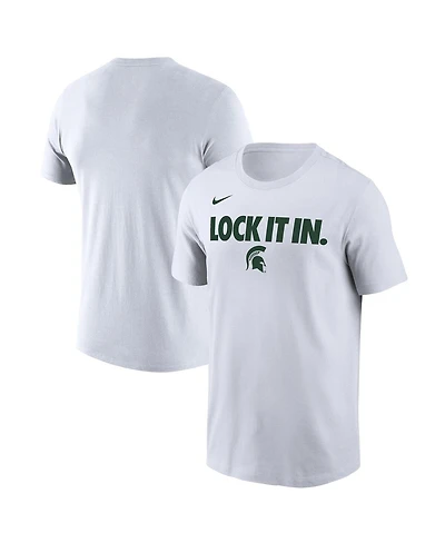 Nike Men's White Michigan State Spartans 2026 On-Court Bench T-Shirt