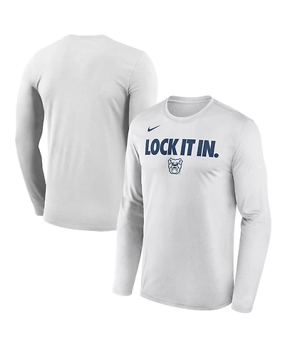 Nike Men's White Butler Bulldogs 2026 On-Court Bench Long Sleeve T-Shirt