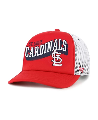 '47 Brand Men's Red St. Louis Cardinals Meander Foam Trucker Snapback Hat