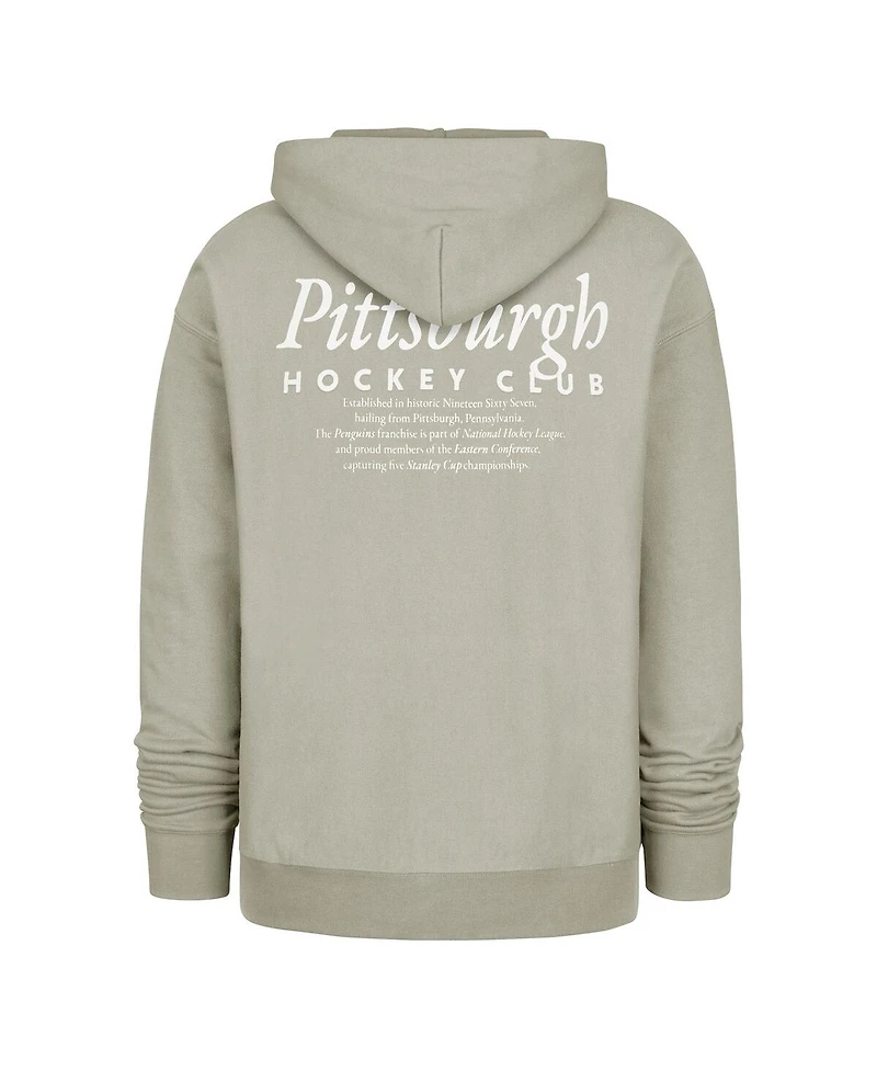 '47 Brand Men's Gray Pittsburgh Penguins Foundation Pullover Hoodie